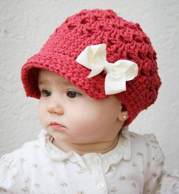 baby girl crochet hat pattern