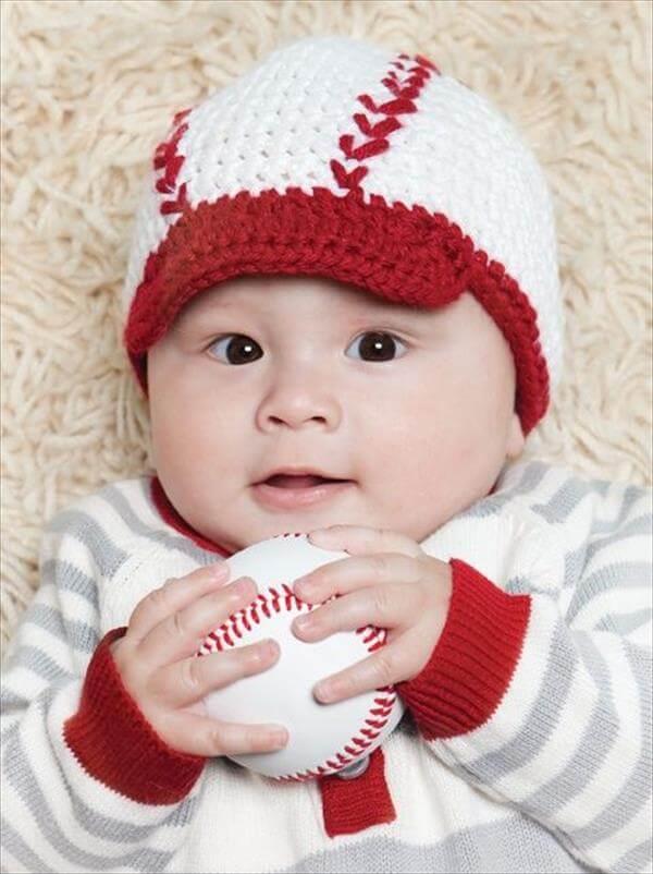 chic baseball baby hat pattern