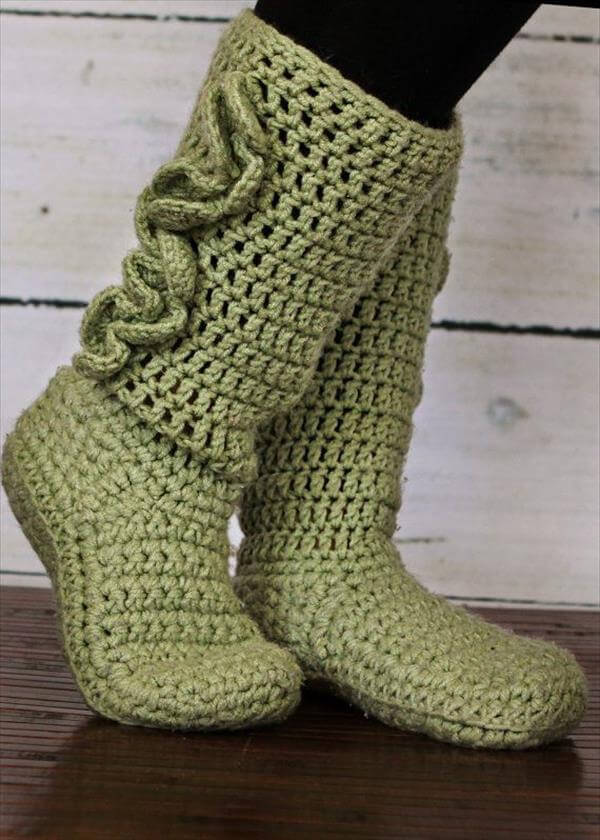 10 DIY Free Patterns for Crochet Slipper Boots 101 Crochet Patterns