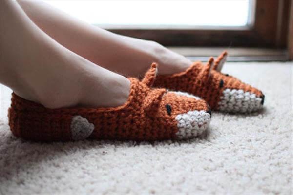 fox shoes pattern from crochet