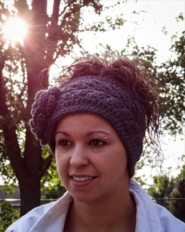 diy crochet headband and ear warmer