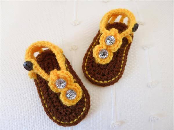 free crochet baby shoes patter