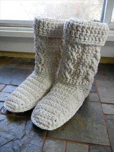 10 DIY Free Patterns for Crochet Slipper Boots – 101 Crochet Patterns