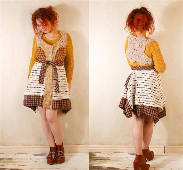 diy crochet winter fairytale dress pattern
