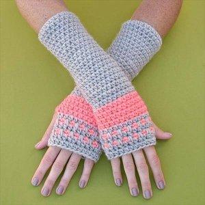 free crochet arm warmer pattern