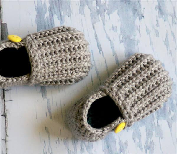 diy crochet kids shoes pattern