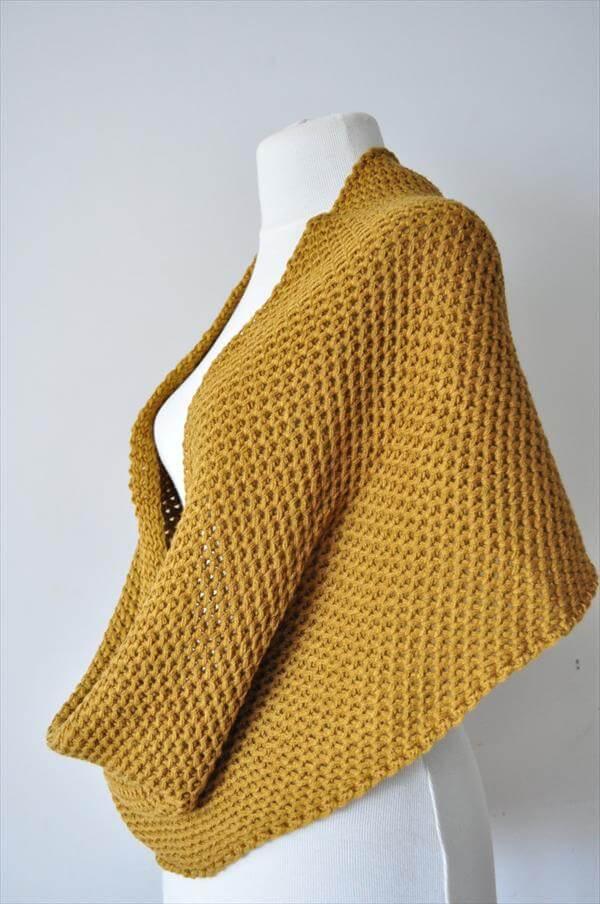 diy crochet infinity scarf pattern