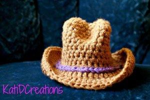 diy crochet cow boy hat pattern with wide brim