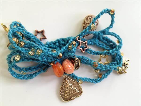 beaded crochet bracelet pattern