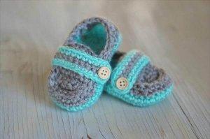 crochet free baby boat slippers
