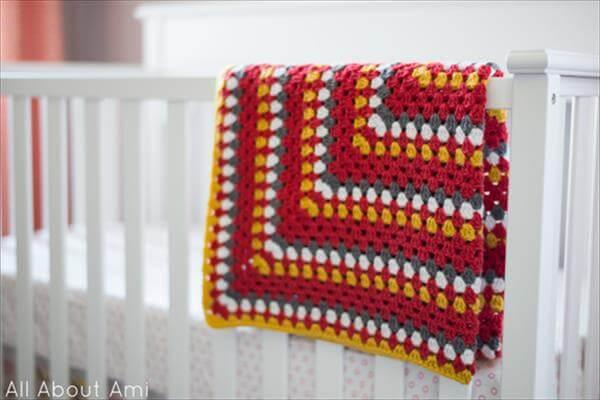 no-cost crochet winter baby warmer or blanket