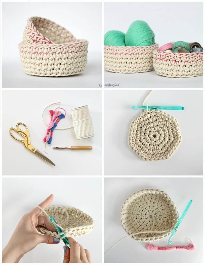 chunky crochet basket free pattern