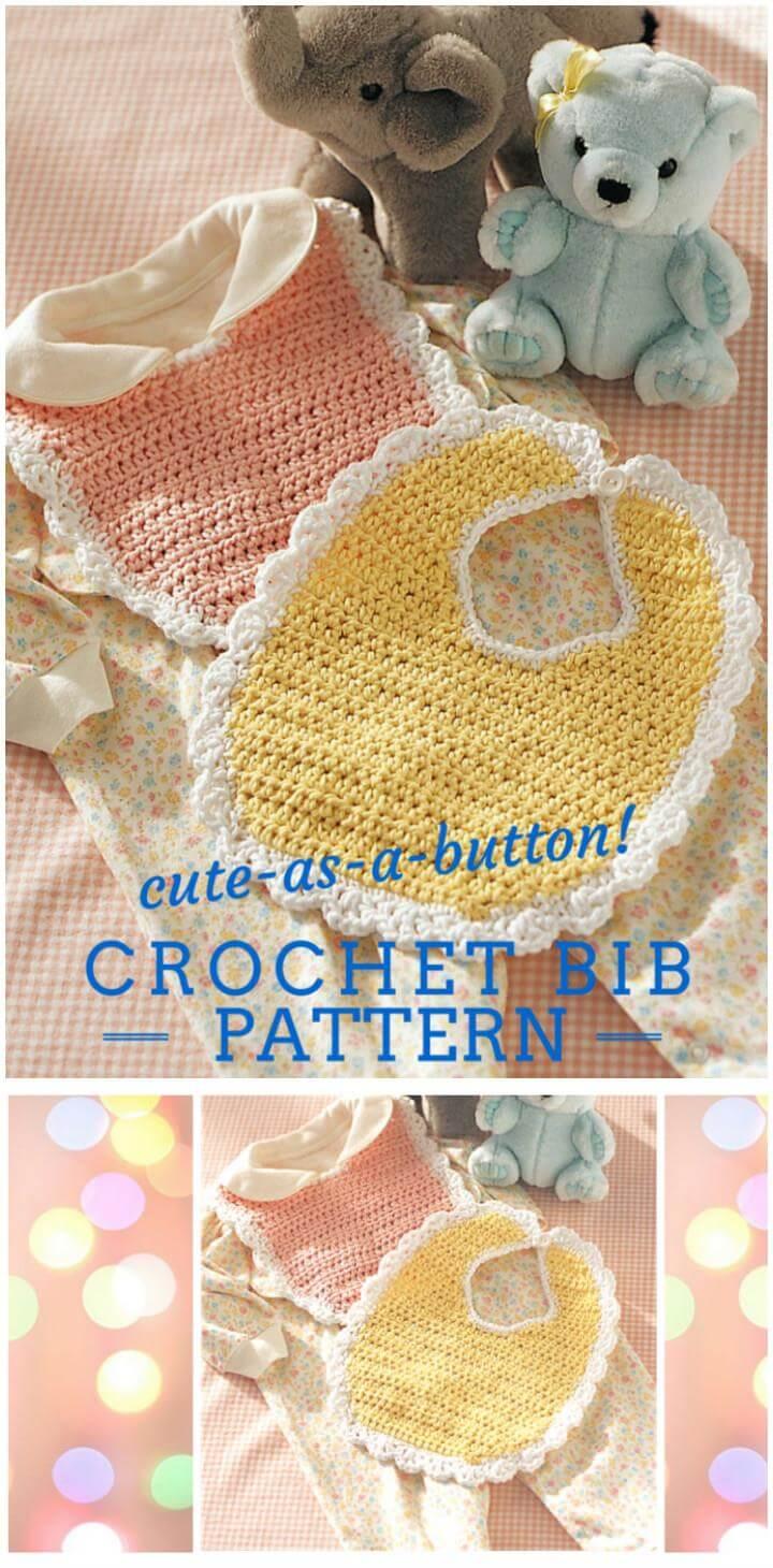 crochet baby bib free pattern