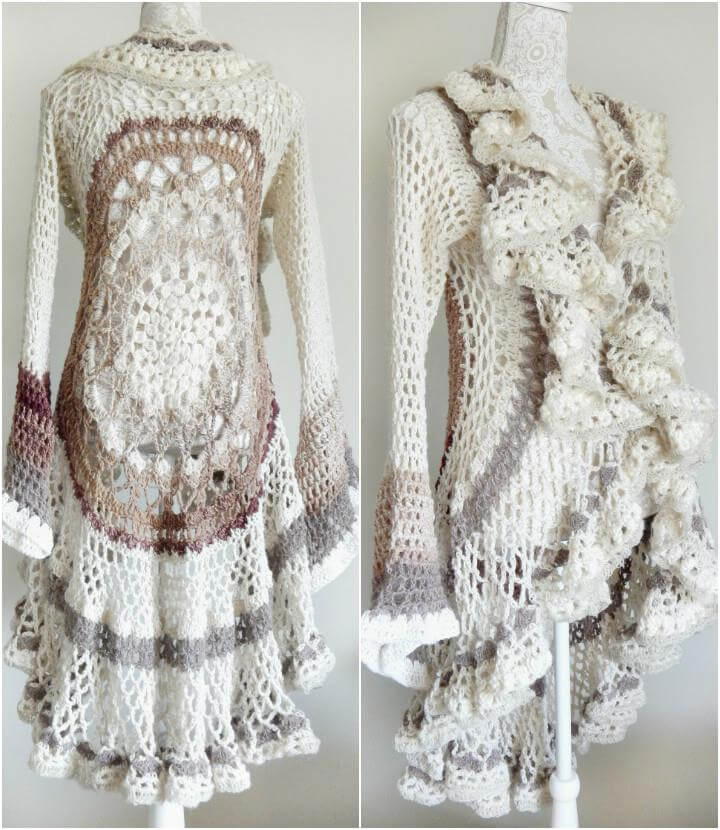 Circular jacket hotsell crochet pattern free