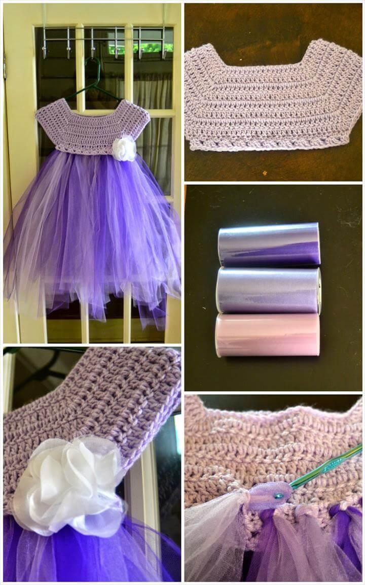 crochet kassia empire waist free tutu dress pattern