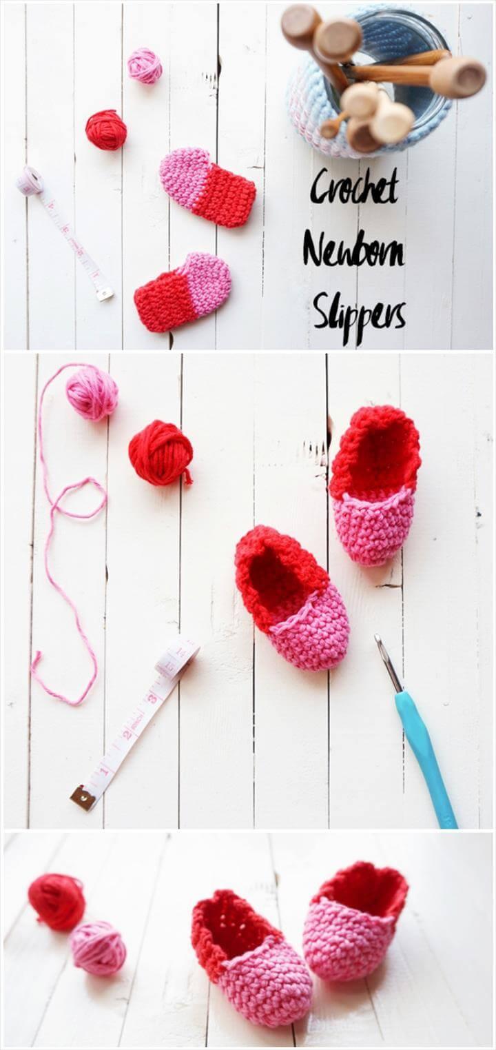 quick and easy crochet newborn baby booties