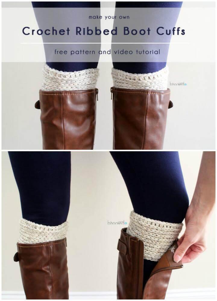 crochet boot cuffs