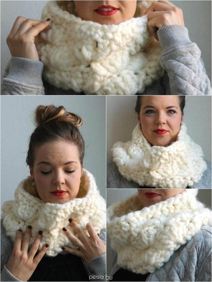extra chunky crochet cowl pattern