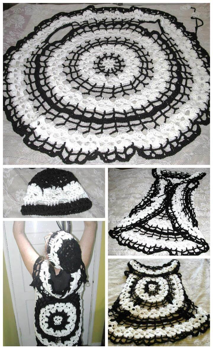 precious skull circle crochet free vest pattern
