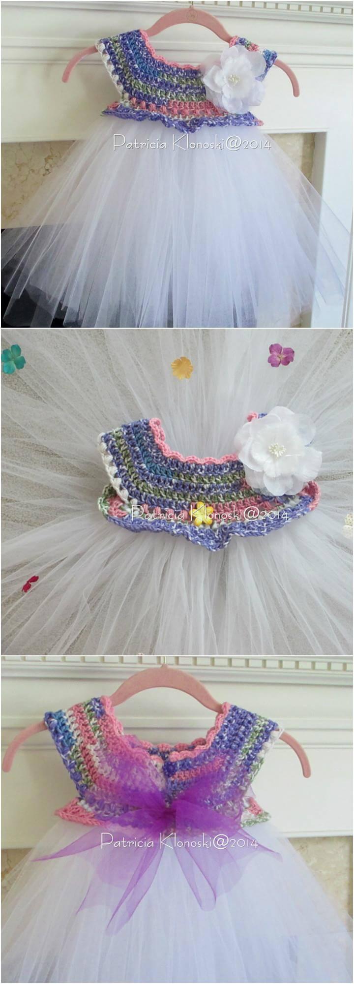 crochet empire waist tutu dress