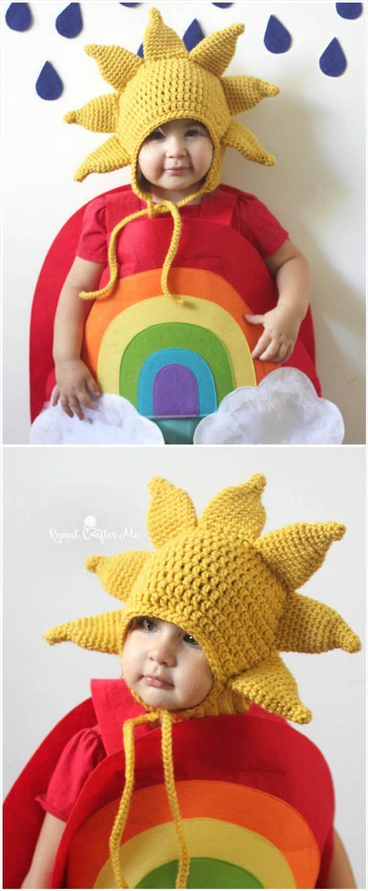 crochet kids sun hat free pattern