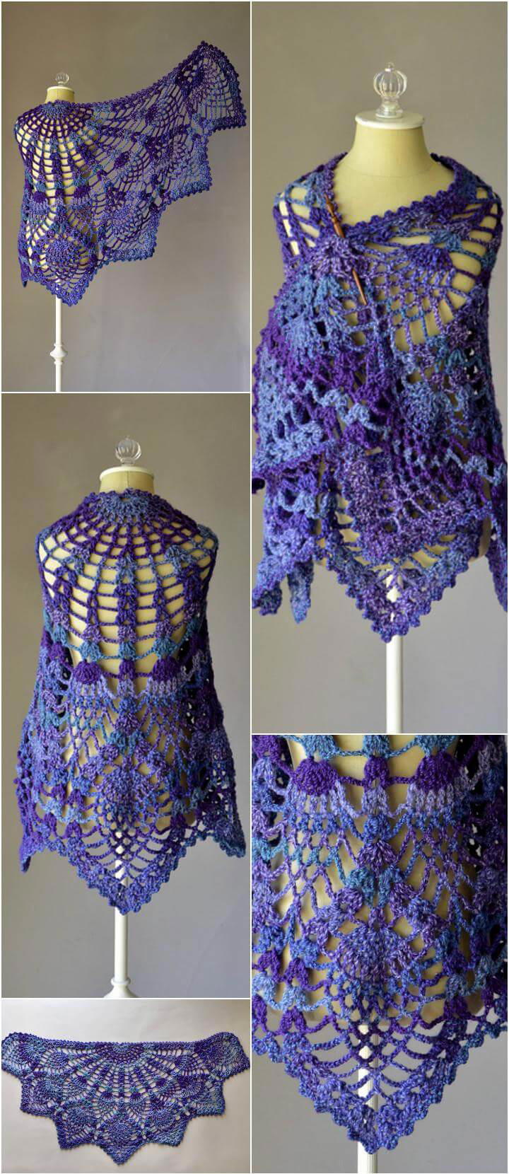 10 FREE Crochet Shawl Patterns for Women's 101 Crochet Patterns