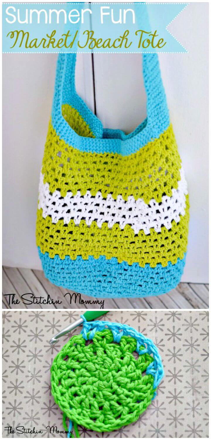 Easy Free Crochet Summer Fun Market Pattern