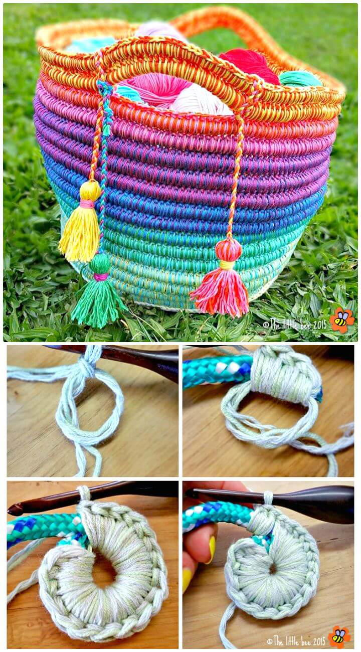 Easy Free Crochet Ropey Rainbows Pattern